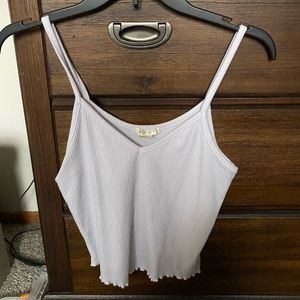 White cropped cami!!